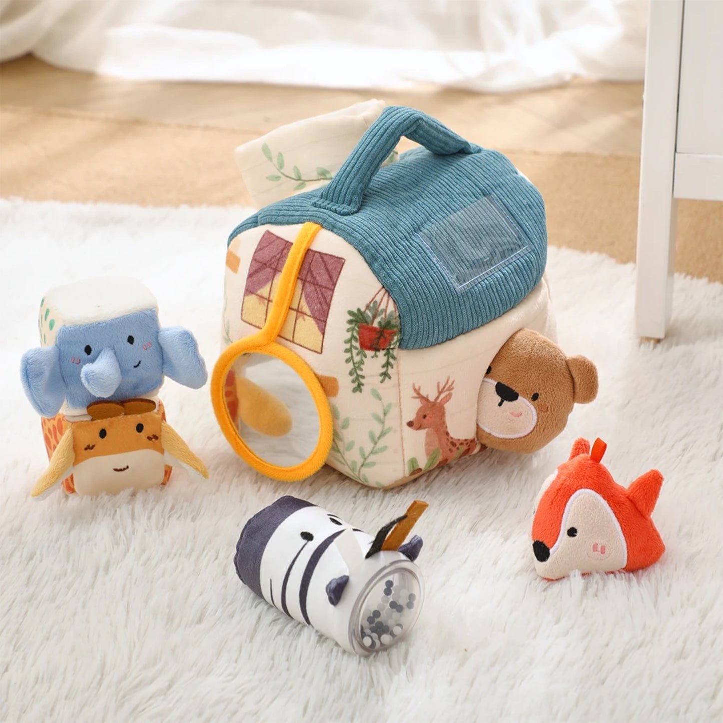 Jessruly® Organic Plush Barn – Pop-Up Sensory Toy