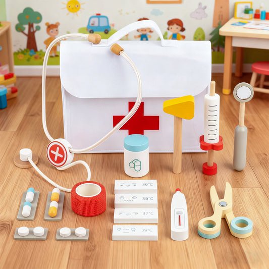 Jessruly® Wooden Doctor Play Set