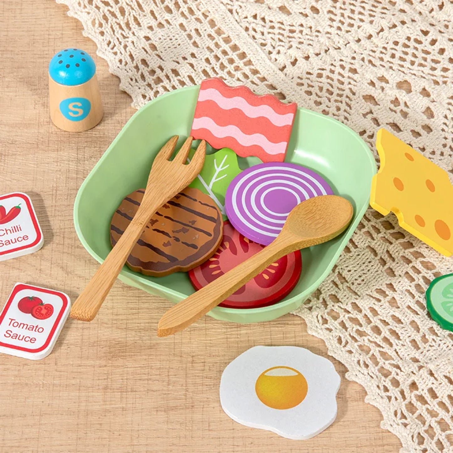 Jessruly®  for Kitchen – Realistic Salad Simulation Cooking Toys
