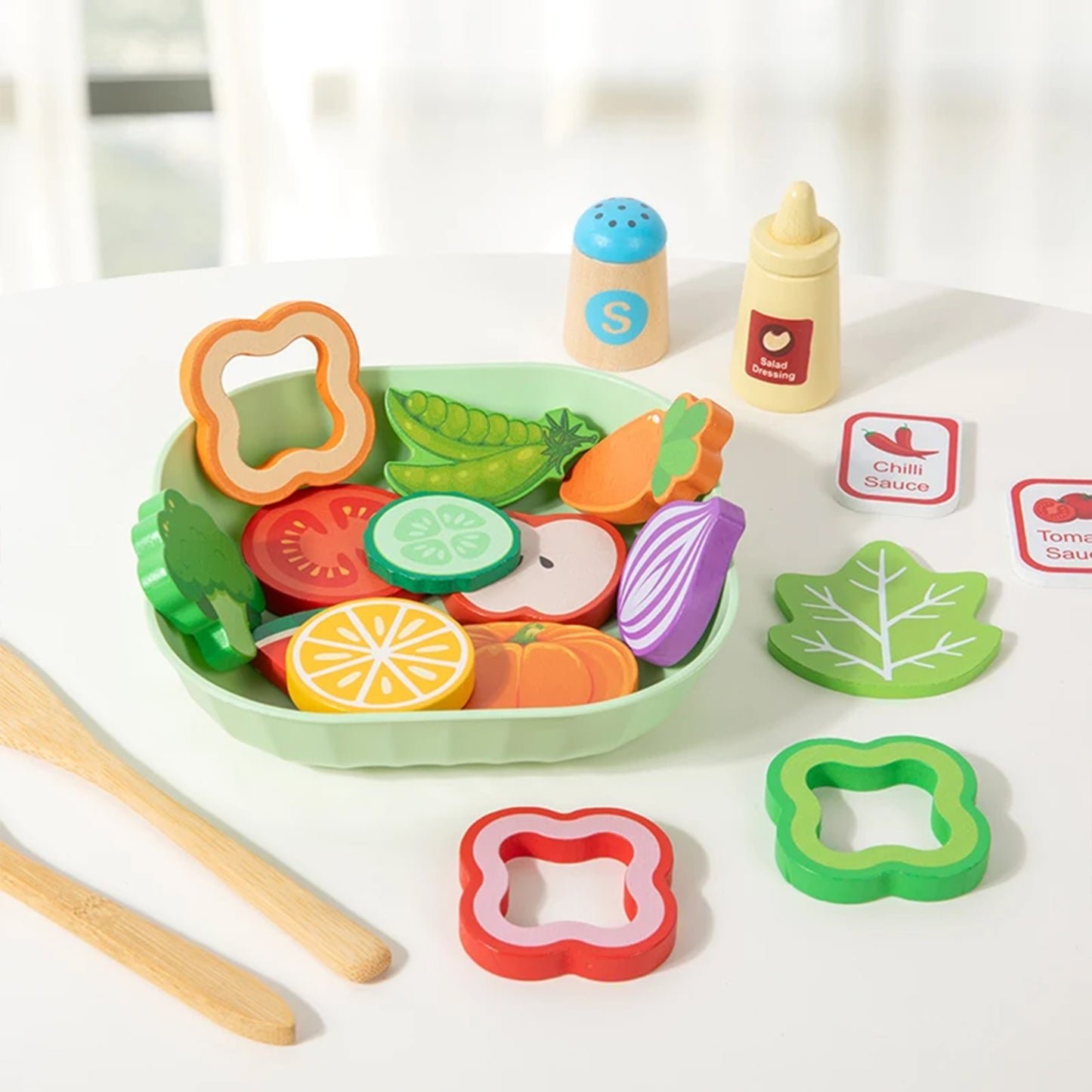 Jessruly®  for Kitchen – Realistic Salad Simulation Cooking Toys