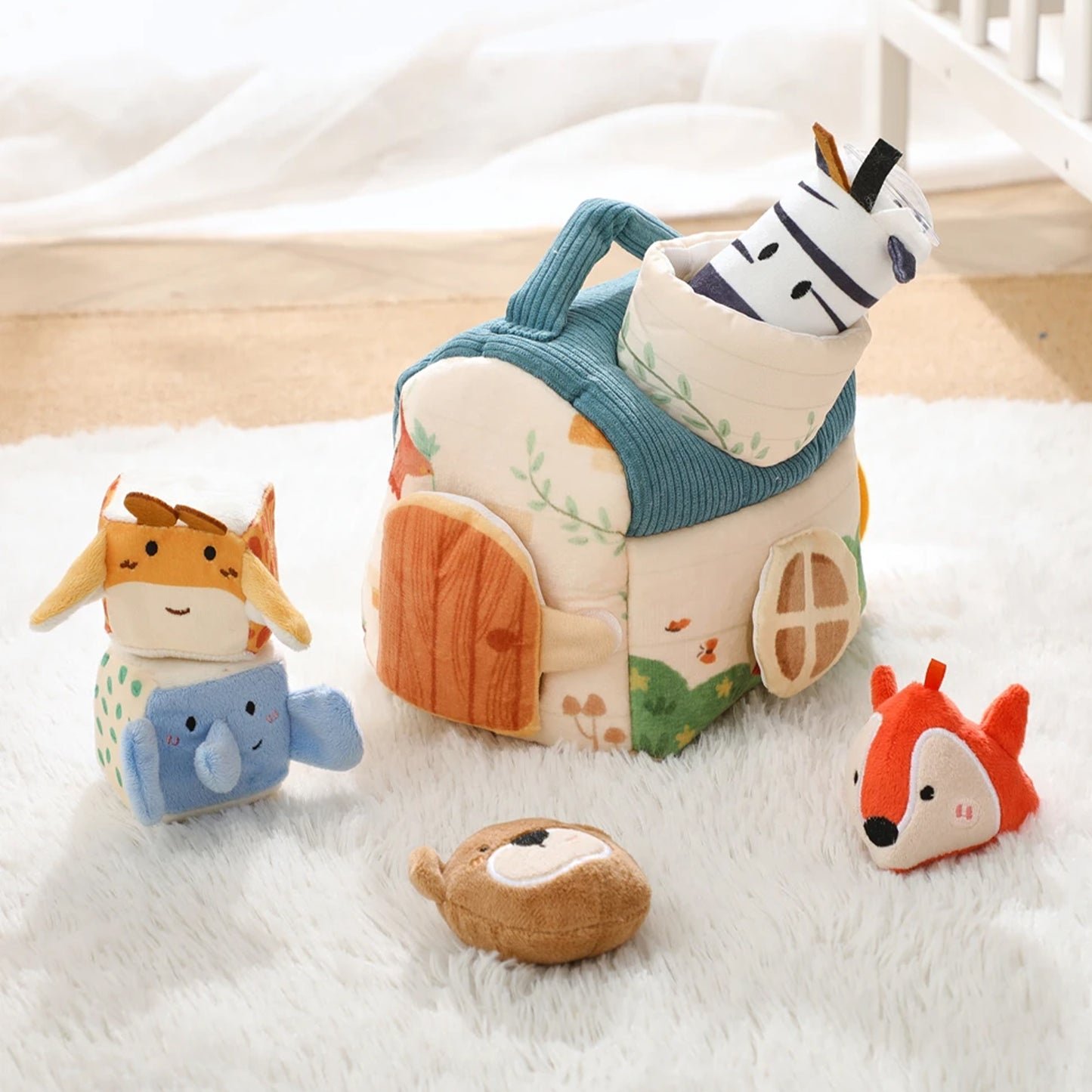 Jessruly® Organic Plush Barn – Pop-Up Sensory Toy