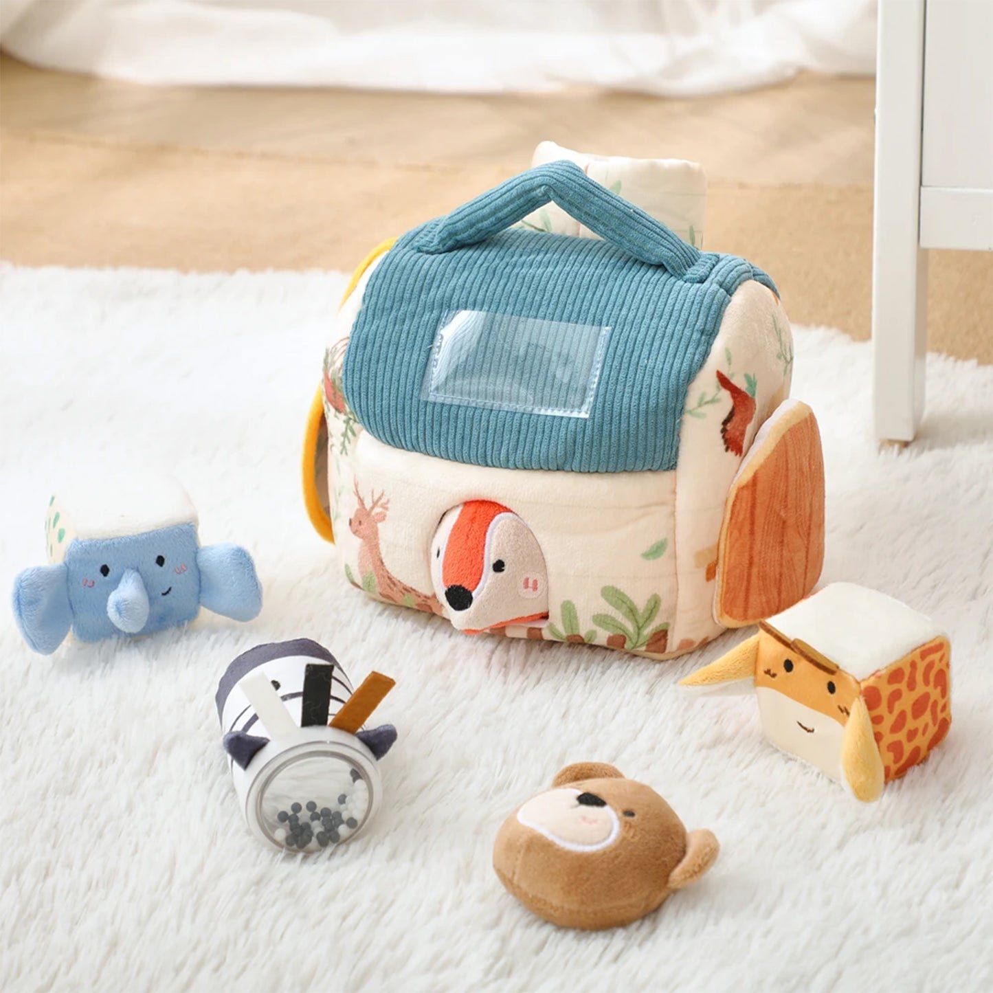 Jessruly® Organic Plush Barn – Pop-Up Sensory Toy