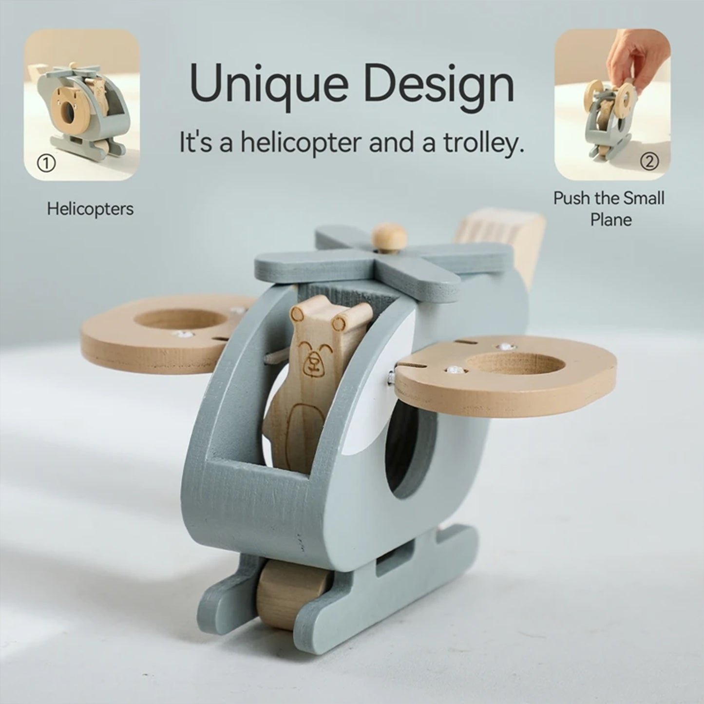Jessruly® Wooden Airplane Toy