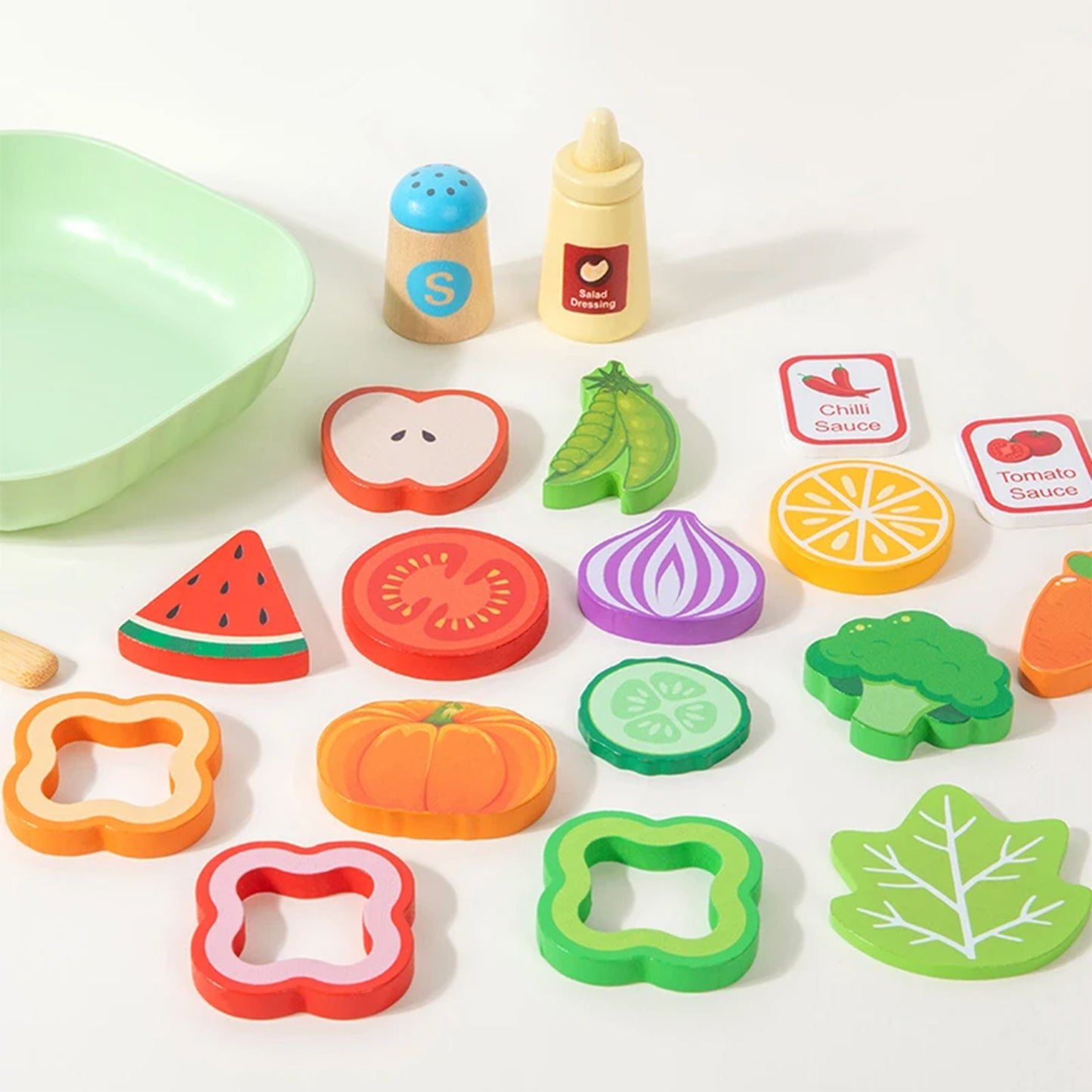 Jessruly®  for Kitchen – Realistic Salad Simulation Cooking Toys