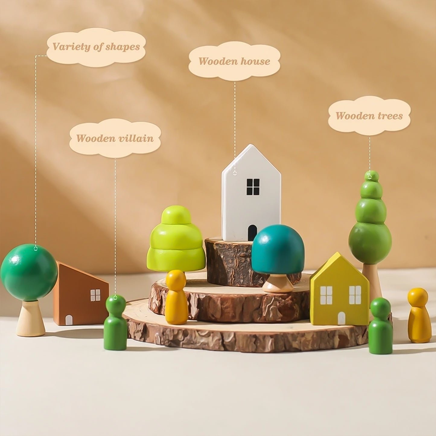Jessruly® Wooden Forest House Balance Toy