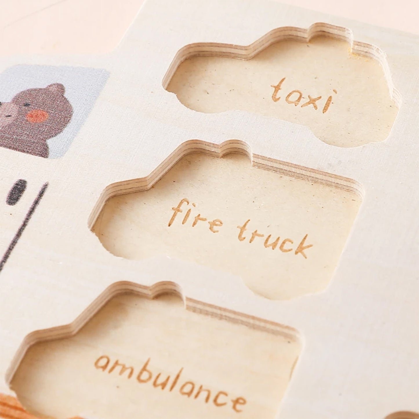 Jessruly® Wooden Vehicle Puzzle Set
