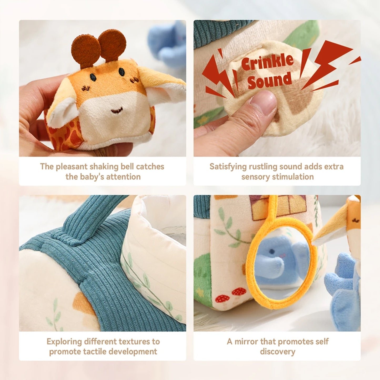 Jessruly® Organic Plush Barn – Pop-Up Sensory Toy