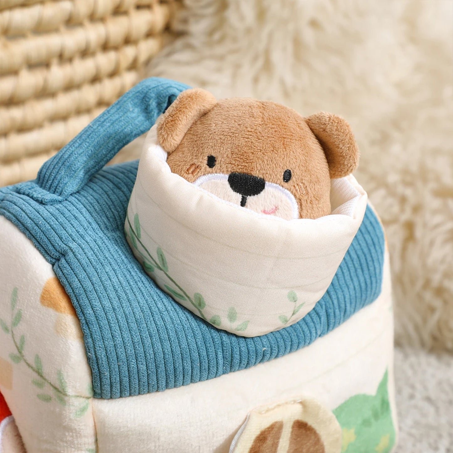 Jessruly® Organic Plush Barn – Pop-Up Sensory Toy
