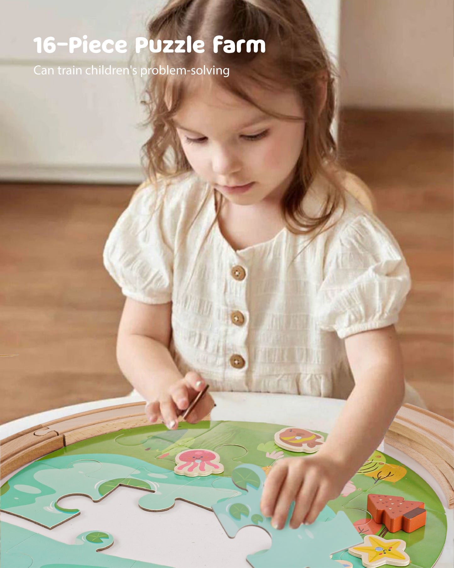 Jessruly® Wooden Train Track Set